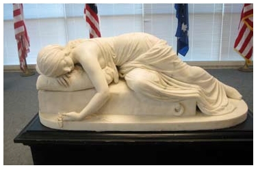 "Beatrice Cenci", Marble (front), by Harriet Hosmer "Beatrice Cenci", Marble (front), by Harriet Hosmer