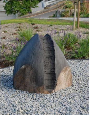 "Clam" Part of Igneous Emsemble", Basalt, 30" High "Clam" Part of Igneous Emsemble", Basalt, 30" High