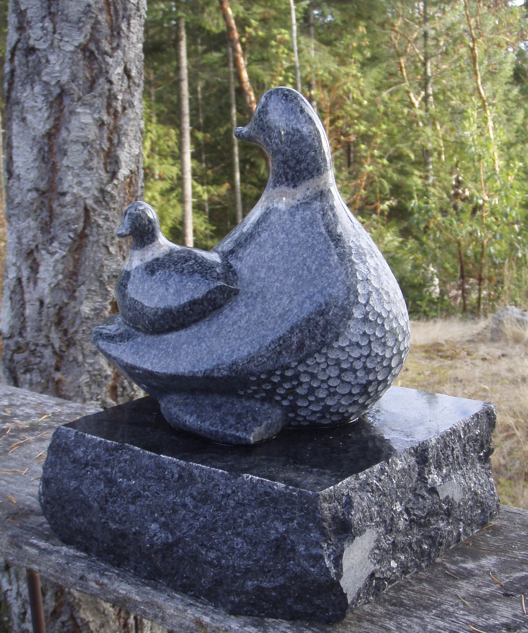 Blue Granite Duck by George Pratt