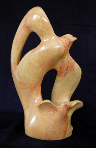 "Little Buddy" 18” x 13”  Yellow Pyrophyllite 