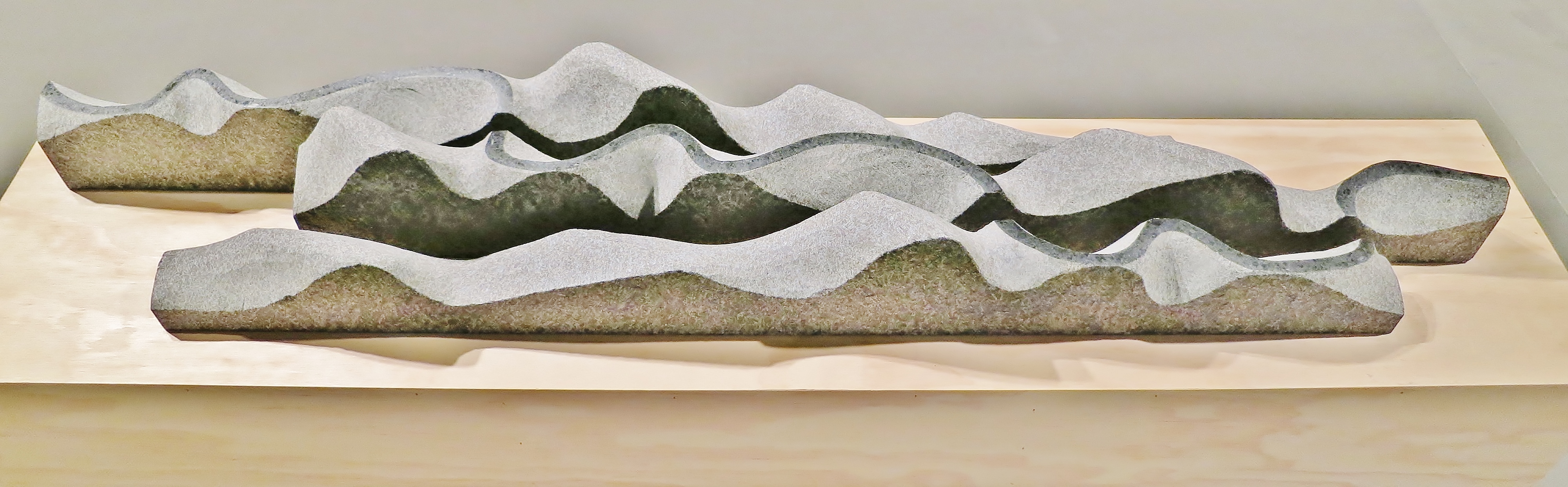 Ends of the Road. Gabbro 5 ½” H x 7 ½ W x 48 ½ L, Bob Leverich