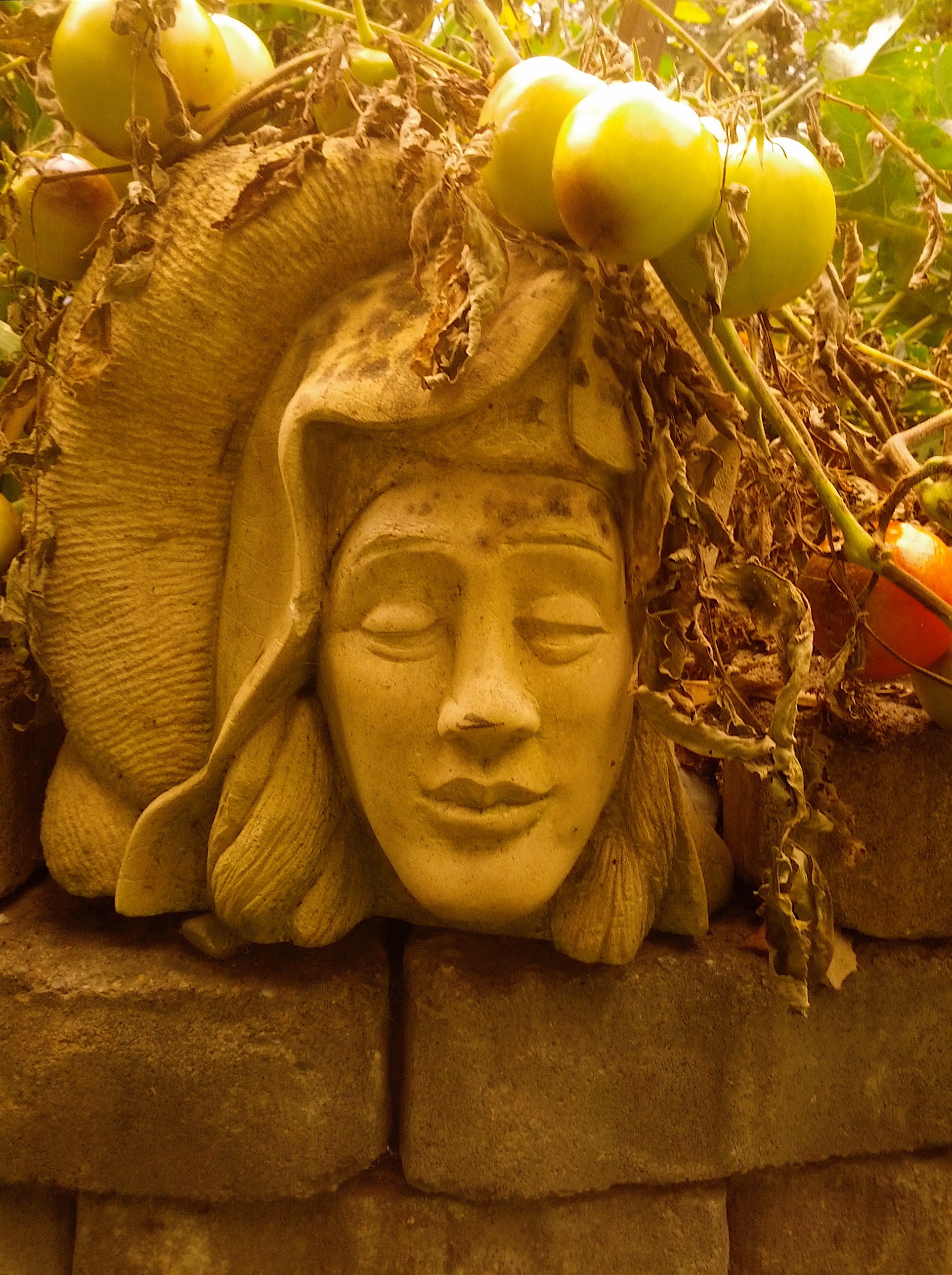 “Garden Spirit” limestone, 2017, 12” X 12” X 10” Larry Lawlor