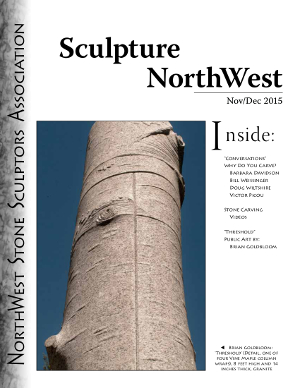 cover Sculpture Northwest 2015 Nov-Dec Issue